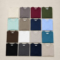 Op maat gemaakte hoogwaardige gemerceriseerde katoenen shine T-shirts voor heren, premium zachte effen T-shirts, OEM logo kleding