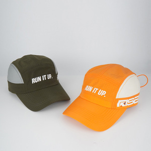 Gorra de campamento personalizada Tela Ripstop <span class=keywords><strong>Gorras</strong></span> para correr de 7 paneles con logotipo de serigrafía Sombrero para correr de ala suave plegable ligero Trail - Product Image 2