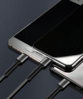Câble de données USB LDNIO LC93 avec logo personnalisable, câble de charge de téléphone portable imprimé avec marque, 3 en 1