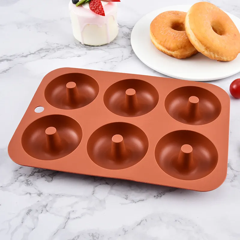 Mini Donut bánh cookie Pudding Silicone khuôn cấp thực phẩm nhà nướng công cụ Silicone Donut bánh khuôn