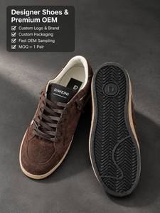 Zapatillas de Diseño de Lujo para Hombre y Mujer, de Alta Calidad, Color Café, Gamuza, Nuevas - Product Image 1
