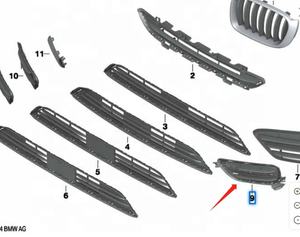 Rejilla de Ventilación Izquierda para Parachoques Delantero OEM 51117348109 para <span class=keywords><strong>BMW</strong></span> <span class=keywords><strong>X4</strong></span> - Product Image 3