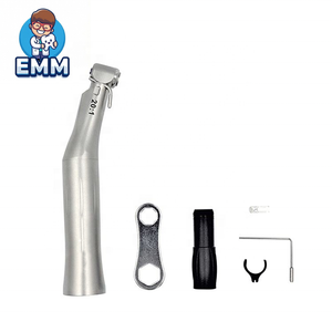 Manipolo contrangolo a bassa velocità 20:1 per impianti dentali con LED ed e-generator, in acciaio inossidabile, con pulsante a pressione, manipolo chirurgico di riduzione - Product Image 3