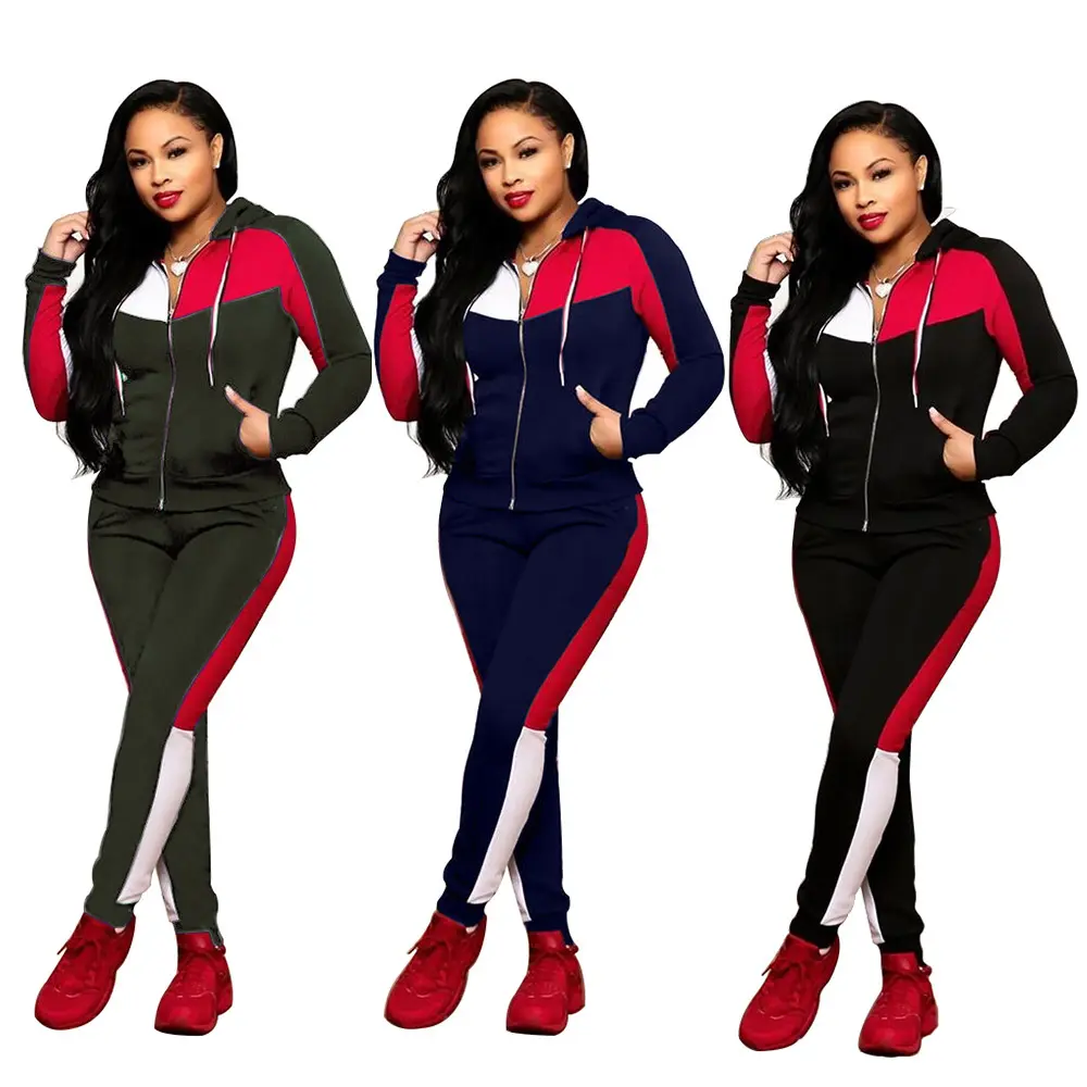 Fall Two Piece Set Women Hoodies Sweatshirt Jogger Woman Training Wear Tracksuit Woman Fitness Casual 2 Piece Set Sweat Suit