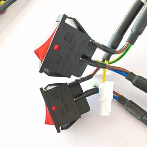 Harness Kabel Saklar Kustom untuk Komputer & Sepeda Motor Tahan Air IP66 Tahan Suhu Tinggi dengan Material PBT/PVC - Product Image 1