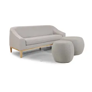 Nisco Sofa Busa Memori Kontemporer Modern Loveseat dengan Bingkai Kayu Solid