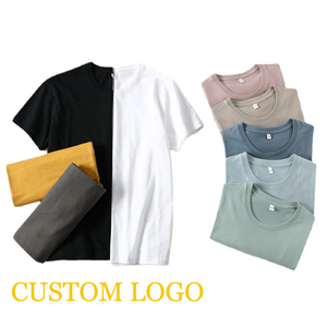 T-shirt da uomo in cotone di qualità con <span class=keywords><strong>Design</strong></span> alla moda stampa personalizzata del tuo logo, 100% T-shirt in cotone ricamate - Product Image 3