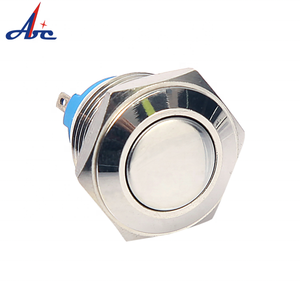 19Mm Flat Momentary Thang Máy Push <span class=keywords><strong>Button</strong></span> Switch 220V Thông Thường Mở Đẩy Bắt Đầu Chuông Cửa Nút Kim Loại - Product Image 2