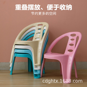 <b>Plastic</b> <b>Dining</b> <b>Chair</b> With Backrest Sky Blue Modern Design Home Use 460x460x530mm - Product Image 2