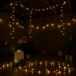 Cold White LED <b>String</b> 300 <b>Lights</b> 98.4 Ft PVC Party Lighting - Product Image 2