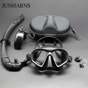 หน้ากากดำน้ำตื้นกันน้ำ JUNHAIINS แบบขายส่ง ปริมาตรต่ำ กระจกนิรภัยแบบฟรี พร้อมขาตั้ง ผลิตภัณฑ์ข้ามพรมแดน - Product Image 6