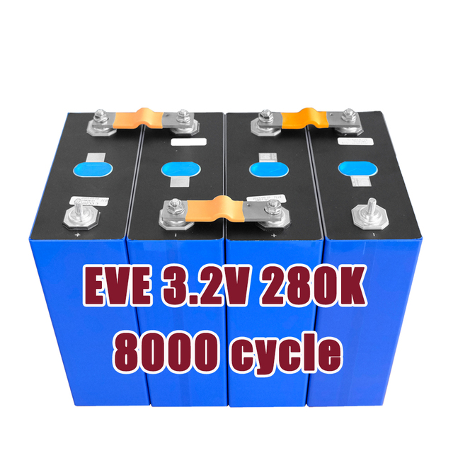 Class-A Prismatic EVE LF280K V3 3.2V 280ah  Battery Lithium Ion Batteries 280ah Lifepo4 Batteries Lipo4 Cell 3.2v 280Ah for ESS