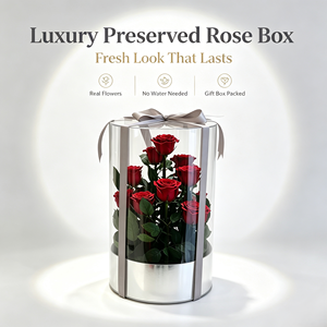 Rosa Eterna Attiva '<span class=keywords><strong>Giardino</strong></span> <span class=keywords><strong>Segreto</strong></span>', Rosa Rossa Conservata, Regalo per Decorazioni Eventi, Festa della Mamma, San Valentino, Natale - Product Image 2