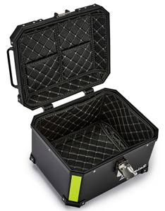 Caja Cuadrada de Plástico y Aleación de 45L con Respaldo y Forro, Directo de Fábrica, Accesorios para Moto, Caja de Reparto - Product Image 4