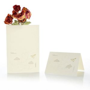 Tarjeta de felicitación personalizada Diseño DE ARTE Arte de papel simple Regalo de vacaciones Expresión Alta calidad Personalizada Creativa Única - Product Image 3