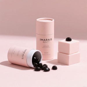 บรรจุภัณฑ์กล่องกระดาษทรงกระบอกสำหรับอาหารเสริมวิตามินแบบเม็ด  ย่อยสลายได้  สำหรับใส่กัมมี่  กล่องทรงกระบอกหรูหรา  พิมพ์ลายตามสั่ง - Product Image 2