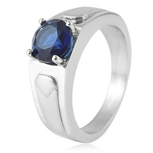 yunnique Stainless Steel Shield <b>Ring</b> Silver White Stone Prong Setting Unisex Wedding Fashion <b>Ring</b> - Product Image 4