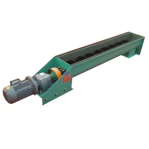 Industriële Cement Koolstofstaal Spiraal Transportband U Trog Vijzel Schroef Transportbanden Voor Askolen Bodem En Aggregaat - Product Image 1