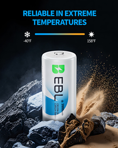 Paquete de 6 Baterías de Litio <span class=keywords><strong>EBL</strong></span> CR123A de <span class=keywords><strong>9V</strong></span>, 3 Voltios, 123, 1600mAh, 10 Años de Duración, para Cámara - Product Image 5