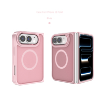 Coque hybride TPU PC anti-âge et anti-jaunissement pour iPhone 18 Fold avec anneau magnétique intégré et bord antidérapant pour la protection de l'écran