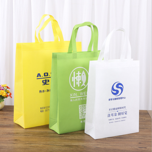 logotipo privado tela no tejida bolsa de <span class=keywords><strong>compras</strong></span> de logotipo personalizado de embalaje no tejido bolsas - Product Image 5