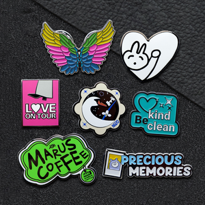 Spille personalizzabili Logo Design dei tuoi distintivi in metallo spille in morbido smalto duro calline in ferro Kawaii artigianato alla rinfusa dalla cina - Product Image 5