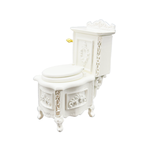 Casa de muñecas <span class=keywords><strong>miniatura</strong></span> victoriana inodoro de madera DIY - Product Image 2