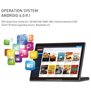 Máy Tính Bảng Hình Chữ L 10 Inch Màn Hình Cảm Ứng Android Máy Tính Bảng Khách Sạn Nhà Hàng HD Có Cổng <span class=keywords><strong>USB</strong></span> Máy Tính Bảng Android Để Bàn RK3288 - Product Image 4