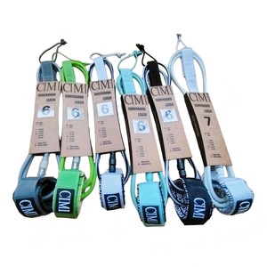 Laisse de surf professionnelle solide et légère, haute résistance, antidérapante, 4 à 12 pieds, avec doubles émerillons flexibles, couleur personnalisable - Product Image 1
