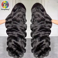 Perruque frontale complète HD en cheveux humains vierges indiens naturels, ondulés, 13x4, en gros, à prix abordable, en vente