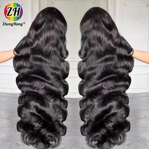 Pelucas de Cabello Humano Virgen Indio Natural Ondulado al por Mayor Baratas con Encaje Frontal Completo HD 13x4 en Venta - Product Image 2