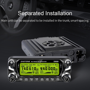 2023 Zastone D9000 50W <span class=keywords><strong>Radio</strong></span> CB mobile pour voiture, portée 50 km, double bande (aérienne), 136-174/400-520MHz, FCC CE, grand écran, FM - Product Image 5