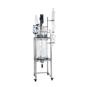 Large scale 50L pilot Jacketed Glass Reactor for chemical research