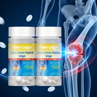 Complément alimentaire en gélules molles de calcium et vitamine D3, formule personnalisée OEM/ODM, pour la santé osseuse et la prévention de la carence en calcium