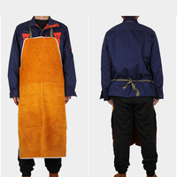 Tablier de soudage en cuir avec jambe fendue électrique pour travail sur toile k de haute qualité en chine
