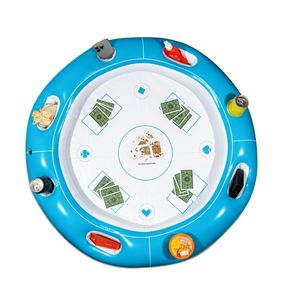 Mesa Flotante para Piscina de 40 Pulgadas, Tapete de PVC para Tomar el Sol, Juego Acuático Inflable, Barra Plegable para Nadar - Product Image 1