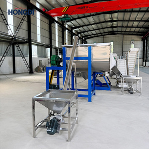 Mezclador de cinta en forma de U con soporte de acero al carbono y 1 tornillo transportador, sistema industrial de mezcla de polvo para fábrica de mortero seco - Product Image 6