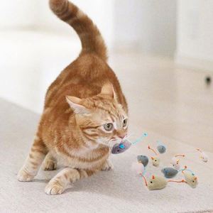 Fast Delivery Interactive Cat <b>Mice</b> Toys - Plush Catnip <b>Mouse</b> Shaped Biting Toys for Indoor Cats Custom Packaging - Product Image 6