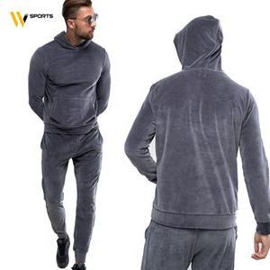 Nueva llegada invierno esencial terciopelo chándal 100% algodón a prueba de viento transpirable de talla grande al por mayor OEM para adultos - Product Image 1