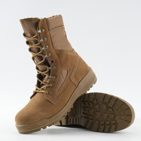 Vente en gros Bottes tactiques d'extérieur en cuir de vache désert pour hommes pour l'entraînement Chaussures confortables