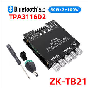 ZK-TB21 5.0 Subwoofer-Verstärkerplatine 50W*<span class=keywords><strong>2</strong></span>+100W <span class=keywords><strong>2</strong></span>.1-Kanal Audio-Stereo-Bass-Verstärker TPA3116D2 - Product Image 2
