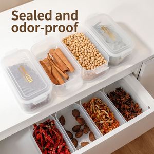 Recipientes Transparentes para Almacenamiento de Alimentos, Cajas de Almacenamiento para Congelador, Cajas para Almacenamiento de Frutas con Tapas - Product Image 5