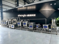 Ligne de production automatique de lait pasteurisé |   Système complet de pasteurisation du lait HTST pour l'usine laitière industrielle