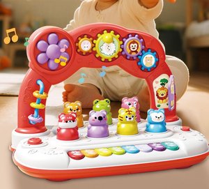 Vente en gros : Instrument de musique Orff, Clavier électronique, Jouet Whack-a-Mole, Piano de dessin animé ludique, Jeu Whack-a-Mole - Product Image 4