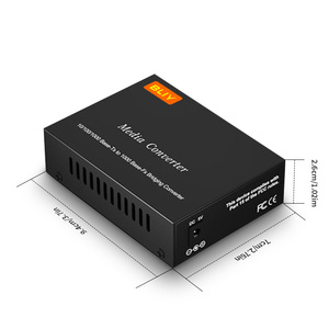 Convertisseurs de média SFP double fibre à prix usine, monomode 10/100/1000M 20KM, transceiver fibre optique SFP vers Ethernet RJ45 - Product Image 5