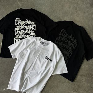 Drop Shoulder Custom Luxury Designer <strong>tiger</strong> Animal Graphic 3d Puff Print Oversized 100% Cotton <strong>Tshirt</strong> Cropped O Neck Boxy T-shirt - Product Image 2