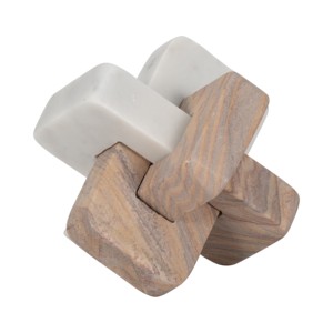 Scultura a Nodo, Statuetta Moderna Ornamentale per Soggiorno, Bagno, Ufficio, Scaffale, Tavolino da Caffè - Product Image 1