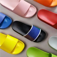 Sandal Seluncur Custom L&J, Sandal Slider Anak Laki-laki, Sandal Unisex Wanita, Sepatu Custom dengan Logo Branding, Sandal Pria Polos