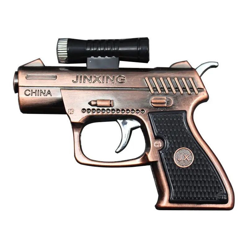 2023 Metal Pistol Gun Shape pistol lighter gun 9mm Jet Torch Lighter gun lighter pistol Gun lighter with LED