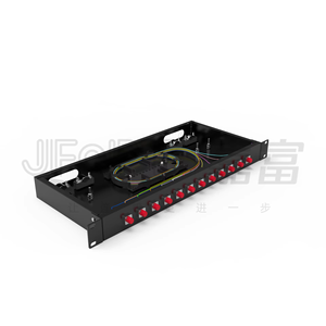 Acero laminado en frío 19 pulgadas interior fibra óptica 12 24 puertos ODF SC/FC/ST/LC bastidor de montaje en <span class=keywords><strong>rack</strong></span> carcasa para Panel de conexión de fibra óptica - Product Image 5